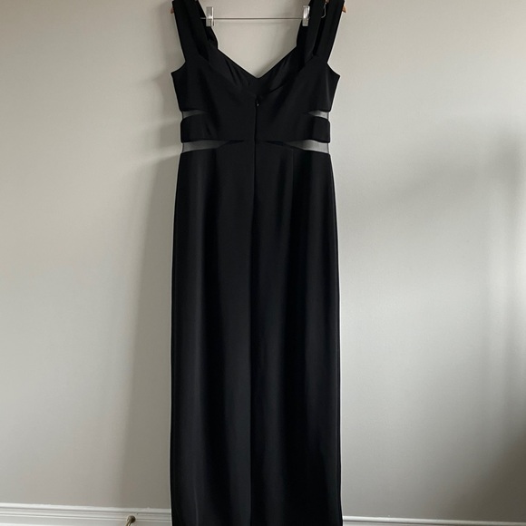 JS Collections Black Gown size 14 black maxi dress prom wedding evening - Picture 6 of 9